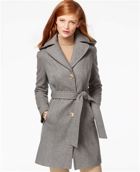 michael kors heather grey jacket|Michael Kors ladies jackets.